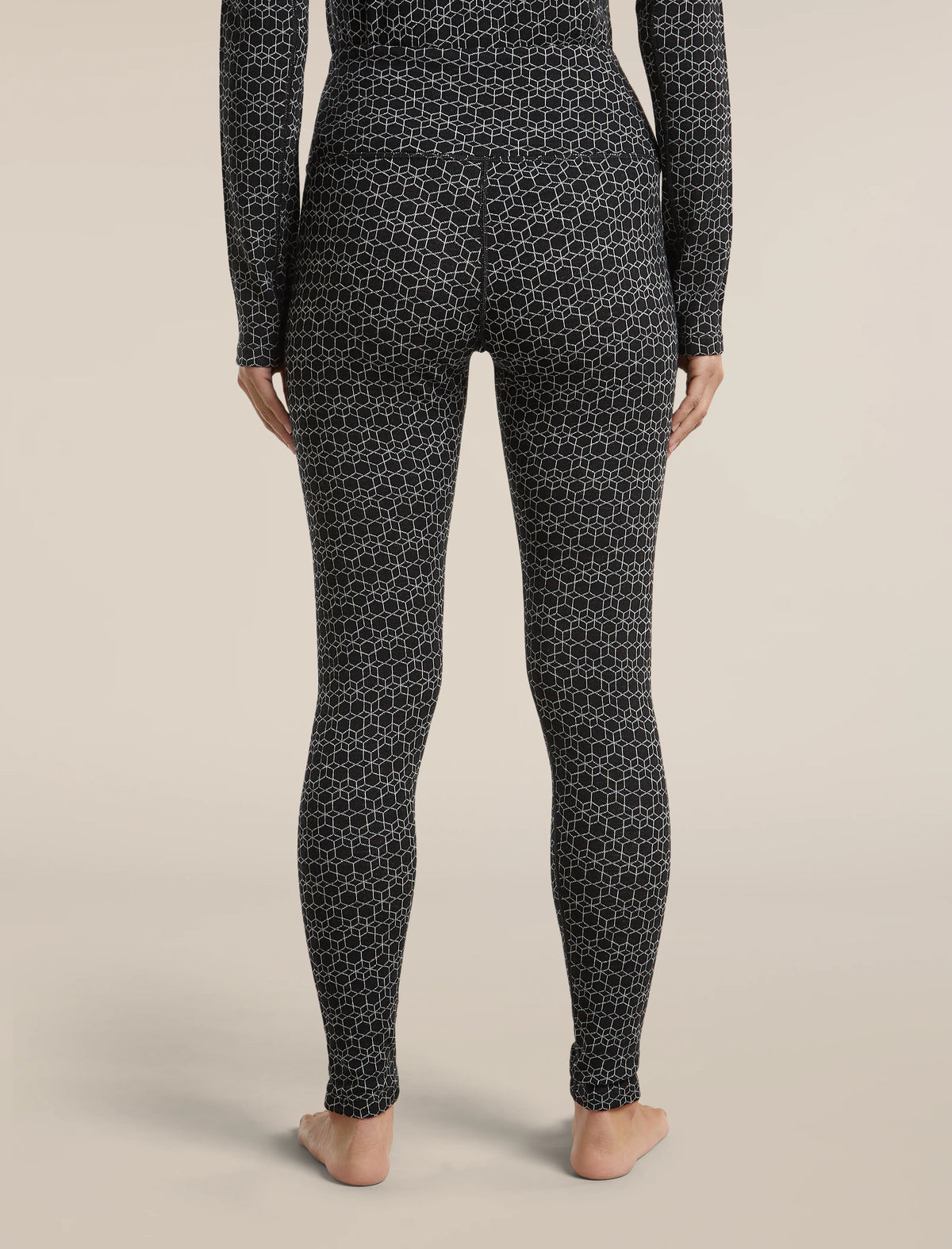 Women's Merino 260 Oasis Vertex High Rise Thermal Leggings Alpine Geo