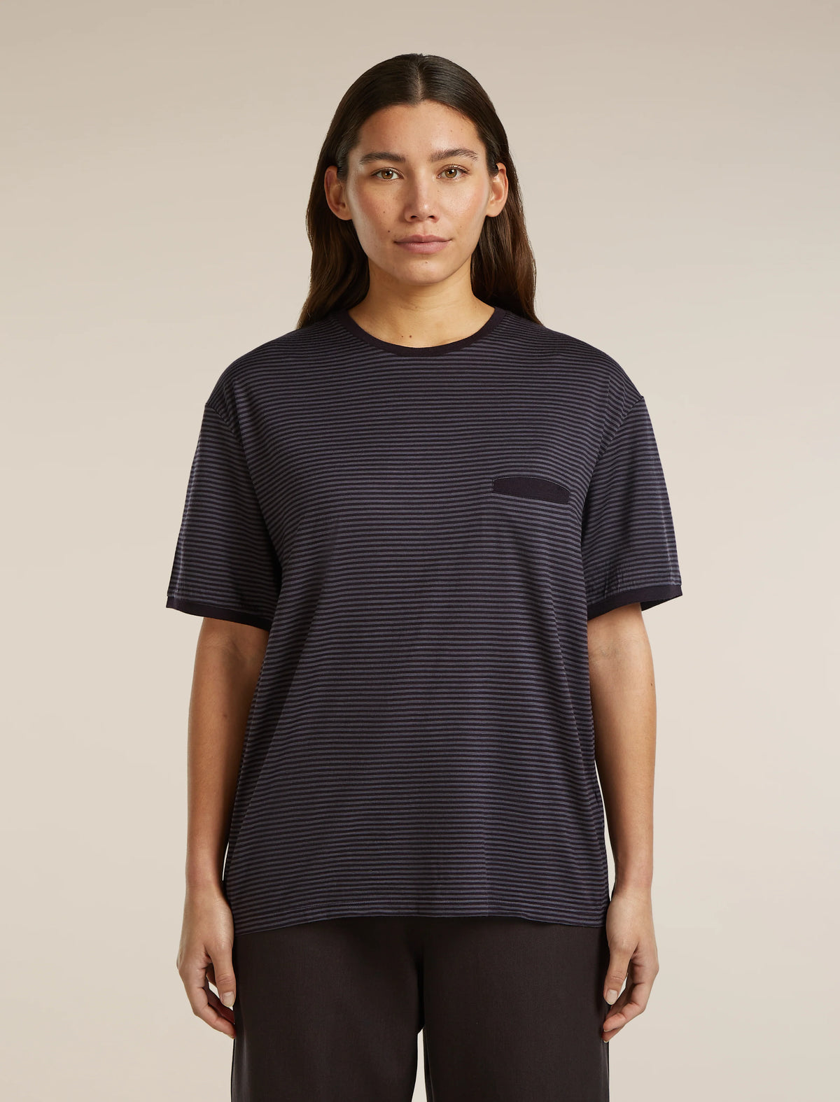 Unisex Merino 150 Short Sleeve Tee Stripe