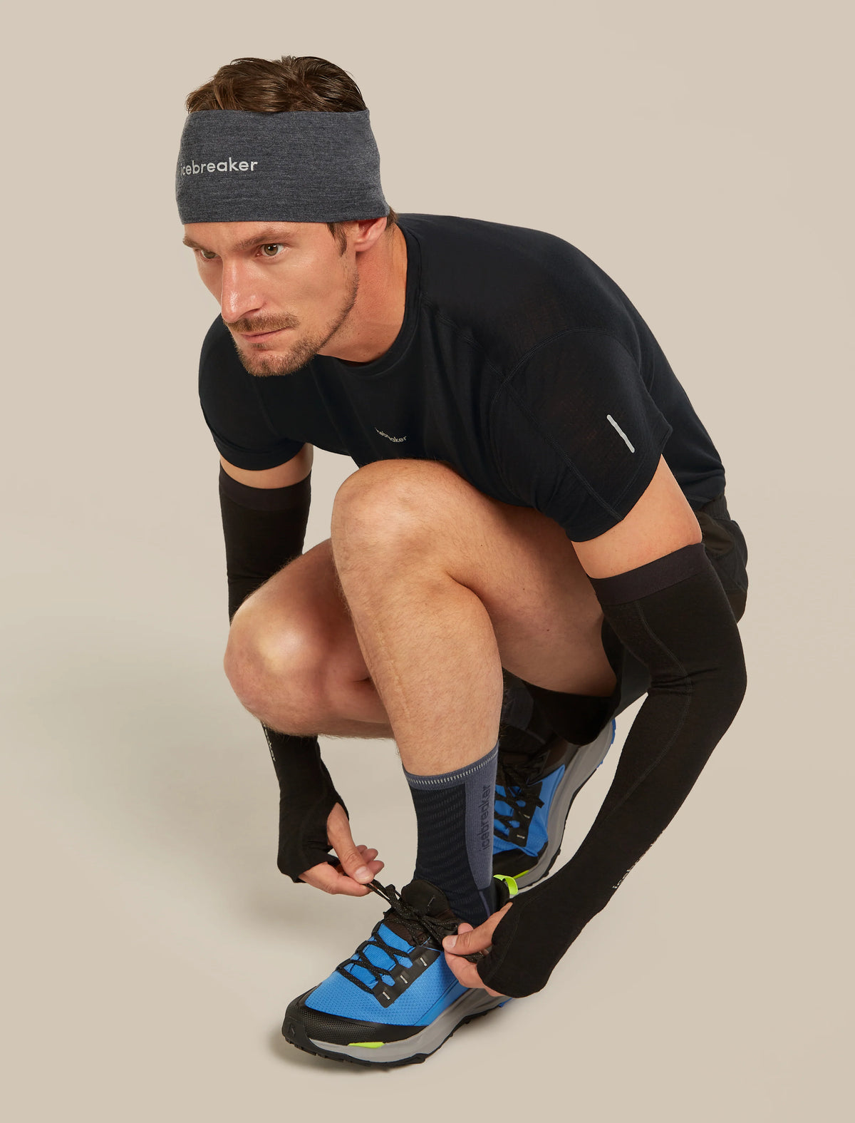 Men's Merino Blend Run+ Ultralight Crew Socks