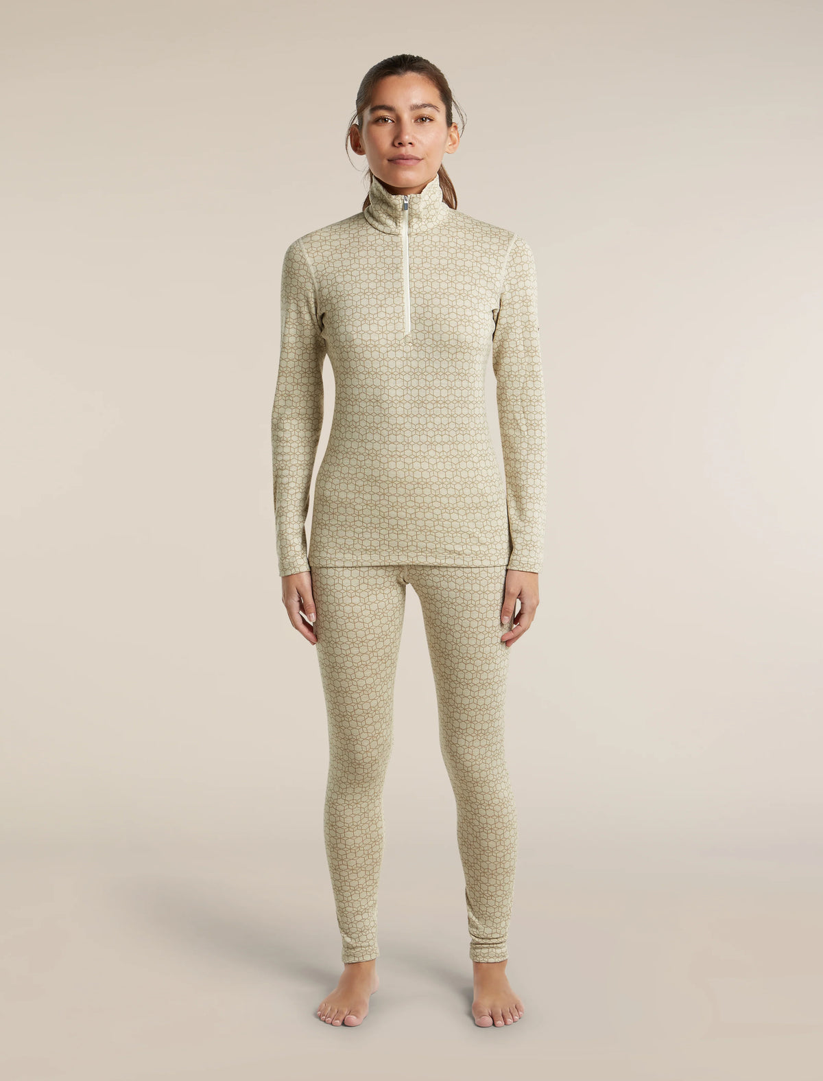 Women's Merino 260 Oasis Vertex Long Sleeve Thermal Half Zip Alpine Geo