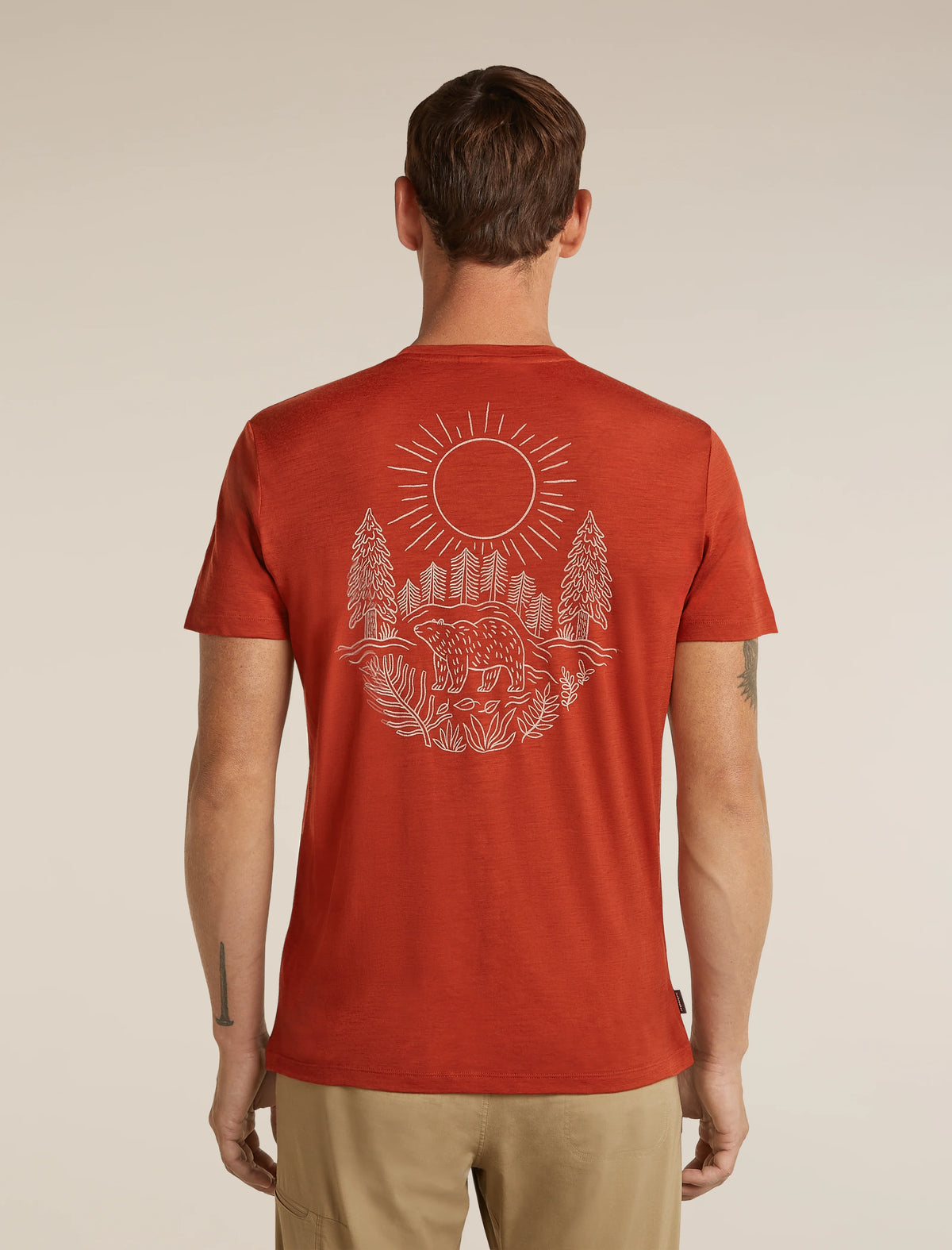 Men's Merino 150 Tech Lite Short Sleeve Tee Forest Footsteps