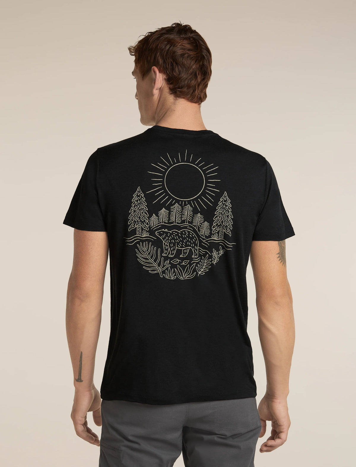 Men's Merino 150 Tech Lite Short Sleeve Tee Forest Footsteps