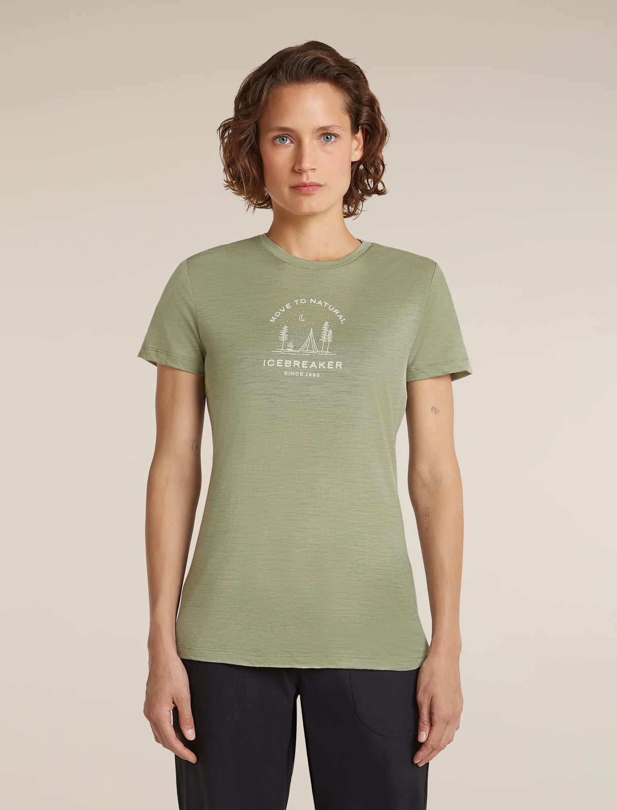 Women's Merino 150 Tech Lite Short Sleeve Tee Peaceful Pass Sleeve