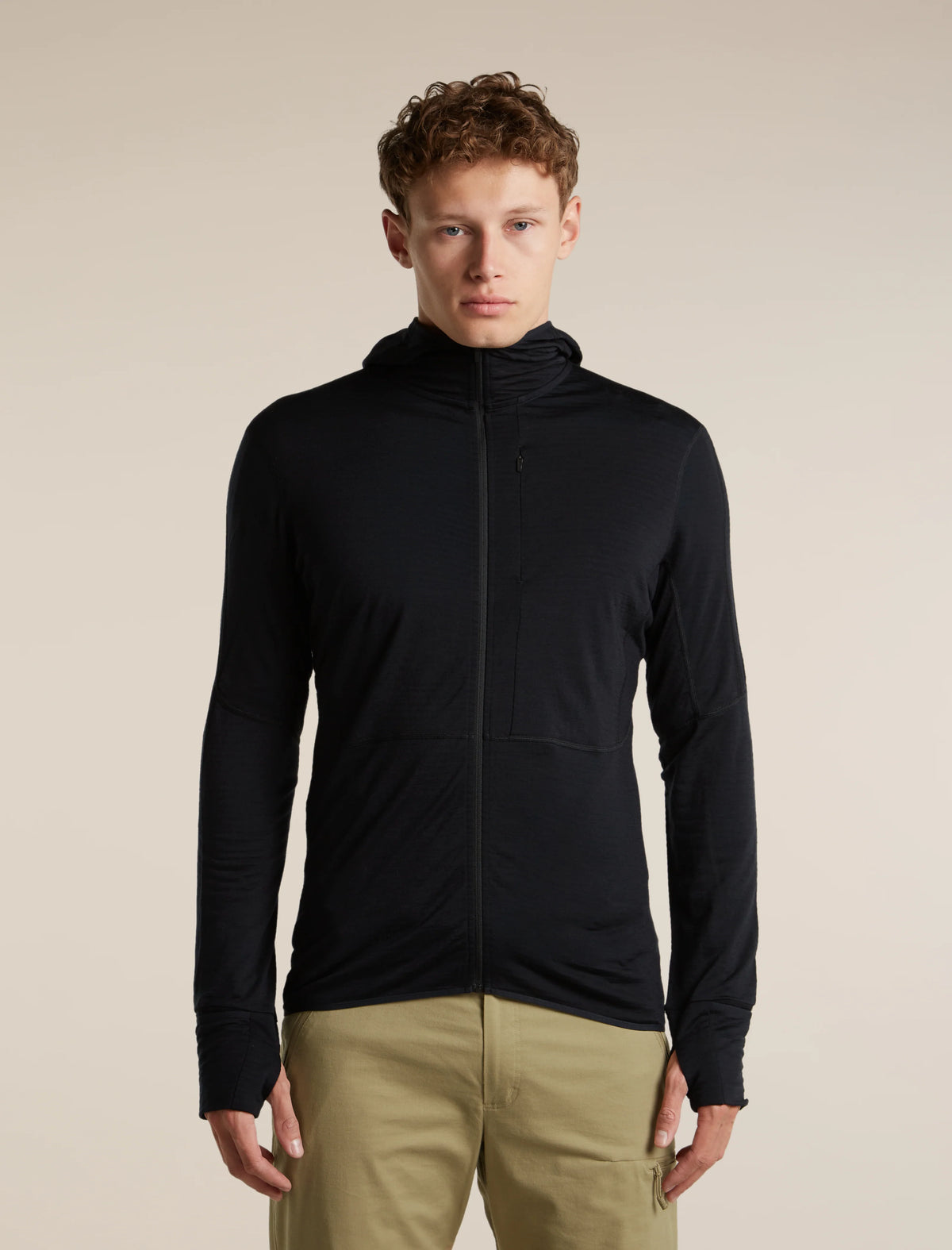 Men's Merino Blend 200 RealFleece™ Descender Long Sleeve Zip Hoodie