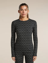 Women's Merino 260 Oasis Vertex Long Sleeve Thermal Crewe Alpine Geo