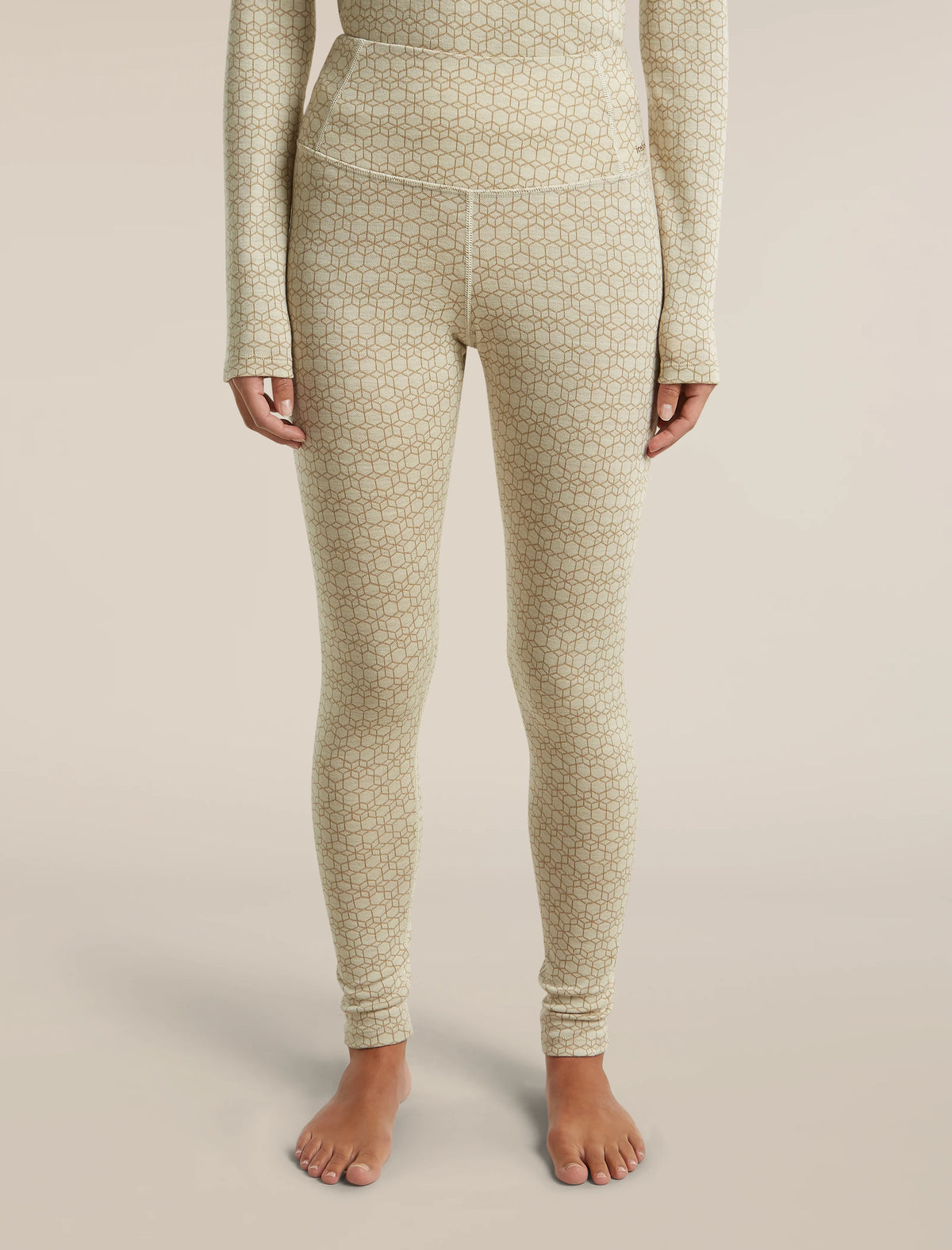 Women's Merino 260 Oasis Vertex High Rise Thermal Leggings Alpine Geo