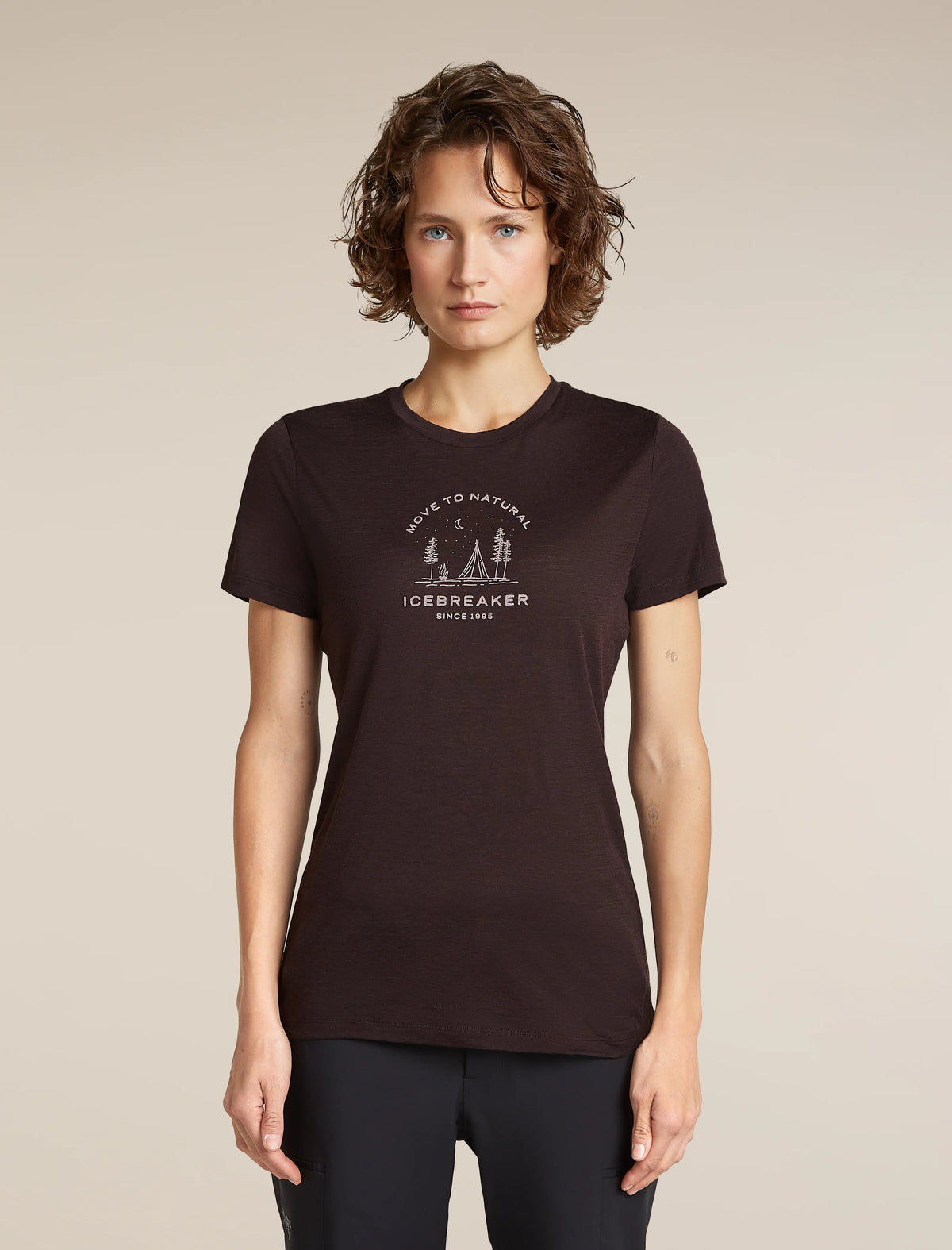 Women's Merino 150 Tech Lite Short Sleeve Tee Peaceful Pass Sleeve