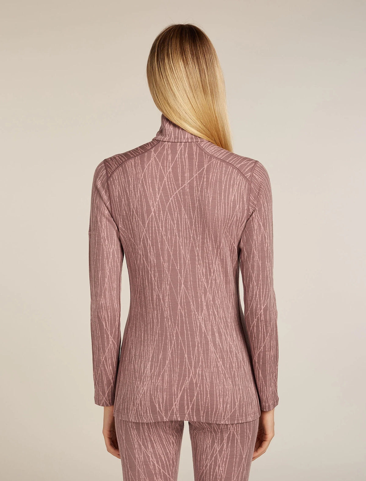 Women's Merino 260 Tech Vertex Long Sleeve Half Zip Thermal Top Delta Lines