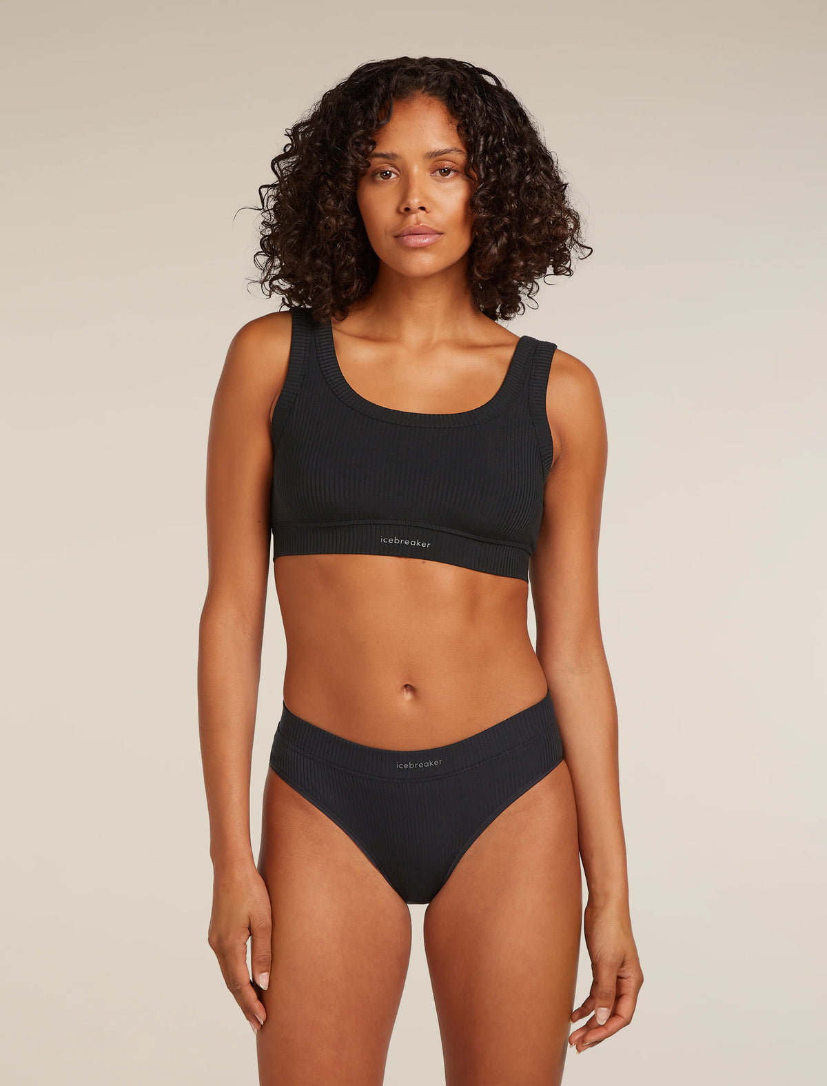 Women's Merino Blend Rib Lotus Bra