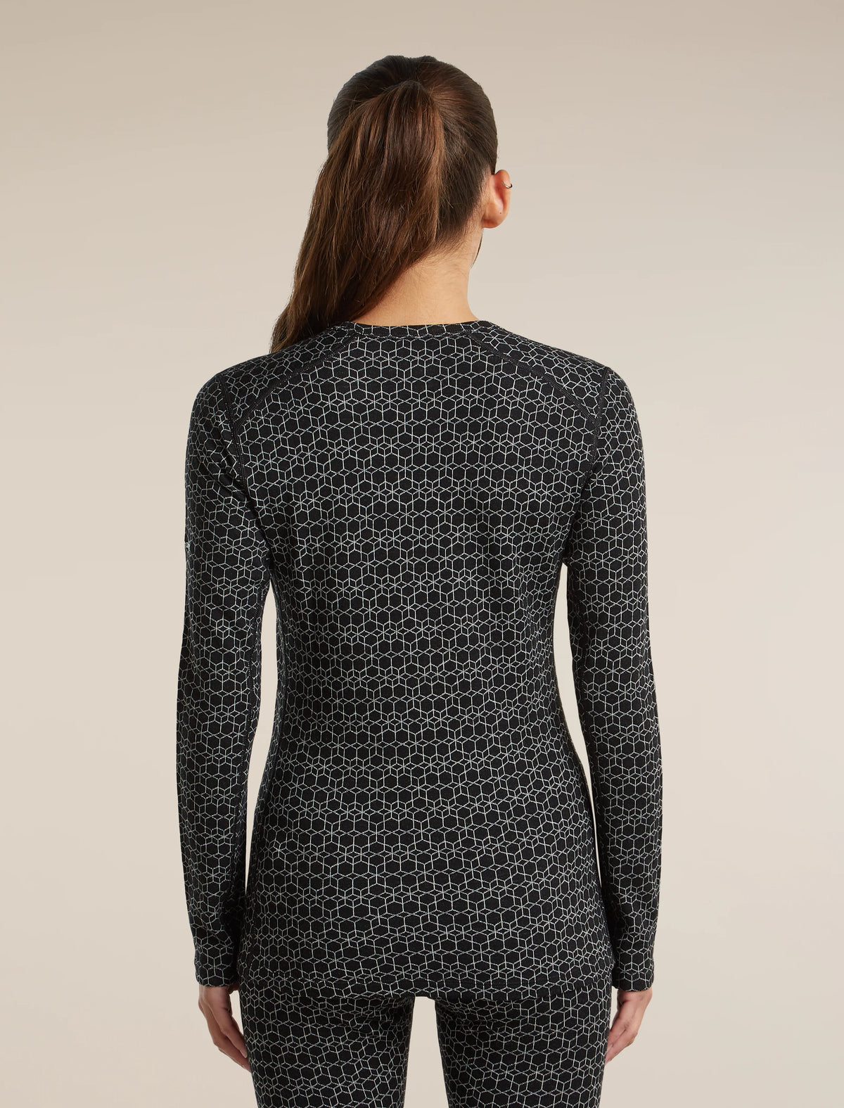 Women's Merino 260 Oasis Vertex Long Sleeve Thermal Crewe Alpine Geo