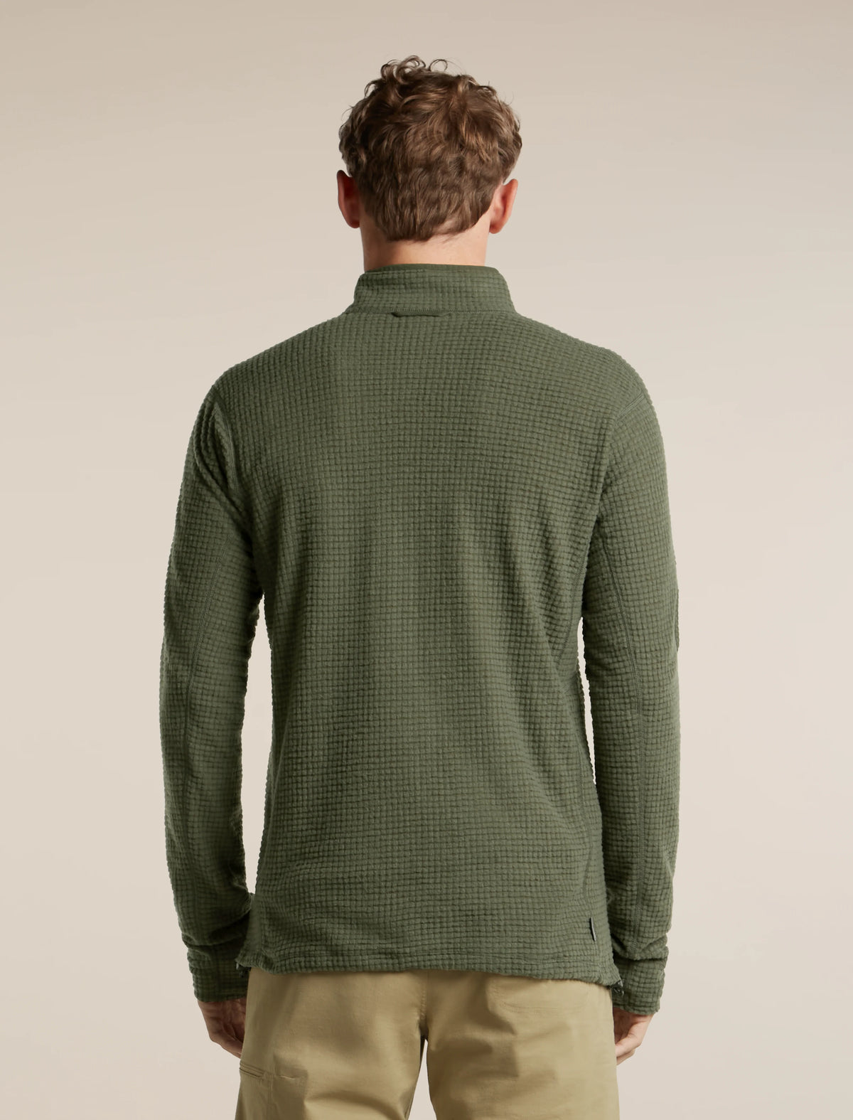 Men's Merino 400 RealFleece™ Grid Peaksland Long Sleeve Half Zip