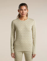 Women's Merino 260 Oasis Vertex Long Sleeve Thermal Crewe Alpine Geo