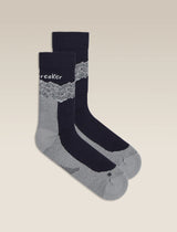 Men's Merino Hike+ Medium Crew Across the Peaks Socks