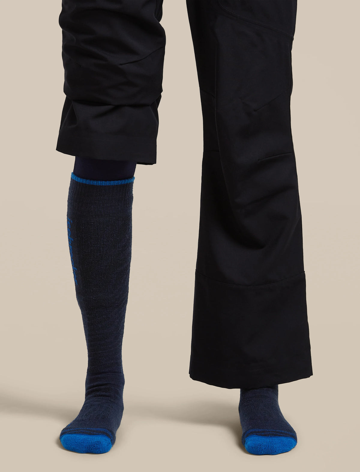 Women's Merino Blend Ski+ Medium Over The Calf Socks Mountain Contour