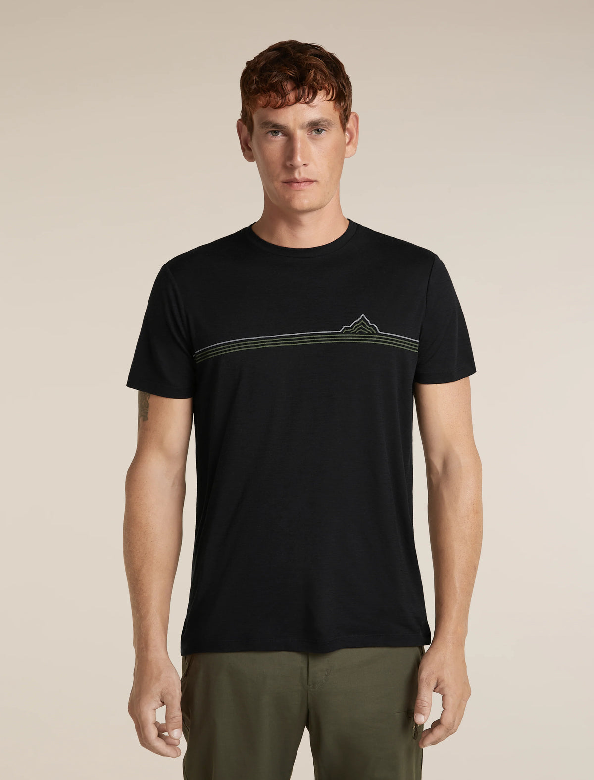 Men's Merino 150 Tech Lite Short Sleeve Tee Range Stripes