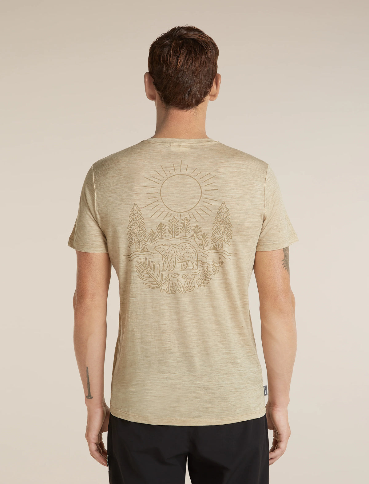 Men's Merino 150 Tech Lite Short Sleeve Tee Forest Footsteps