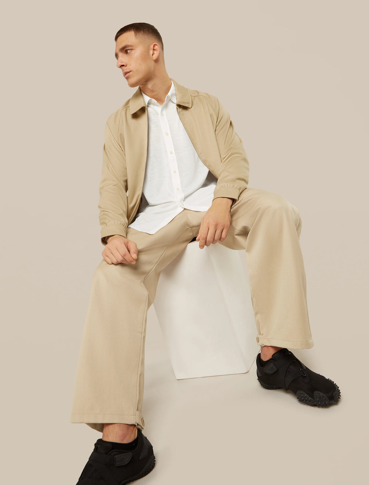 Unisex Merino Cotton Twill Adjustable Pants