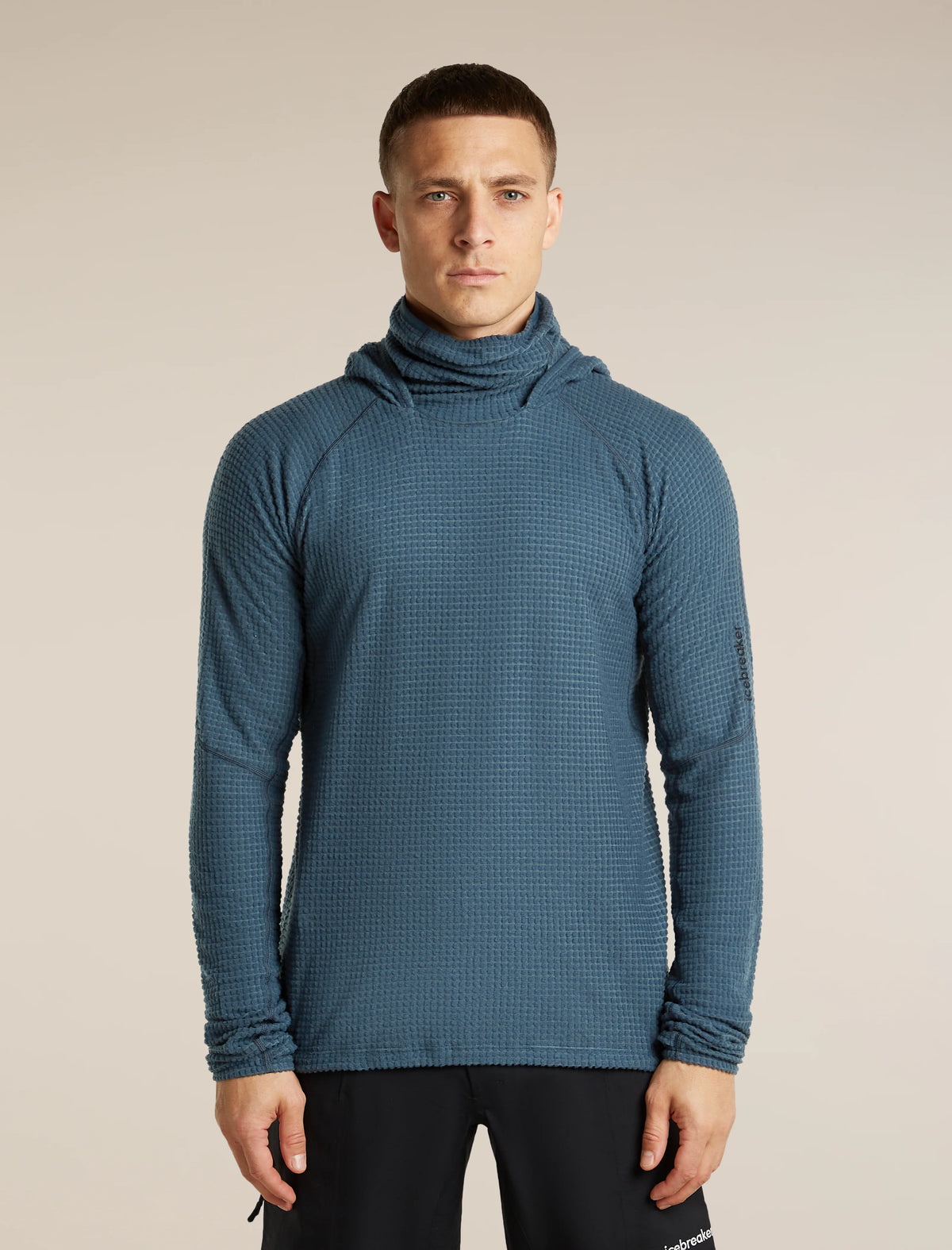 Men's Merino 400 RealFleece™ Grid Blackridge Pullover Hoodie