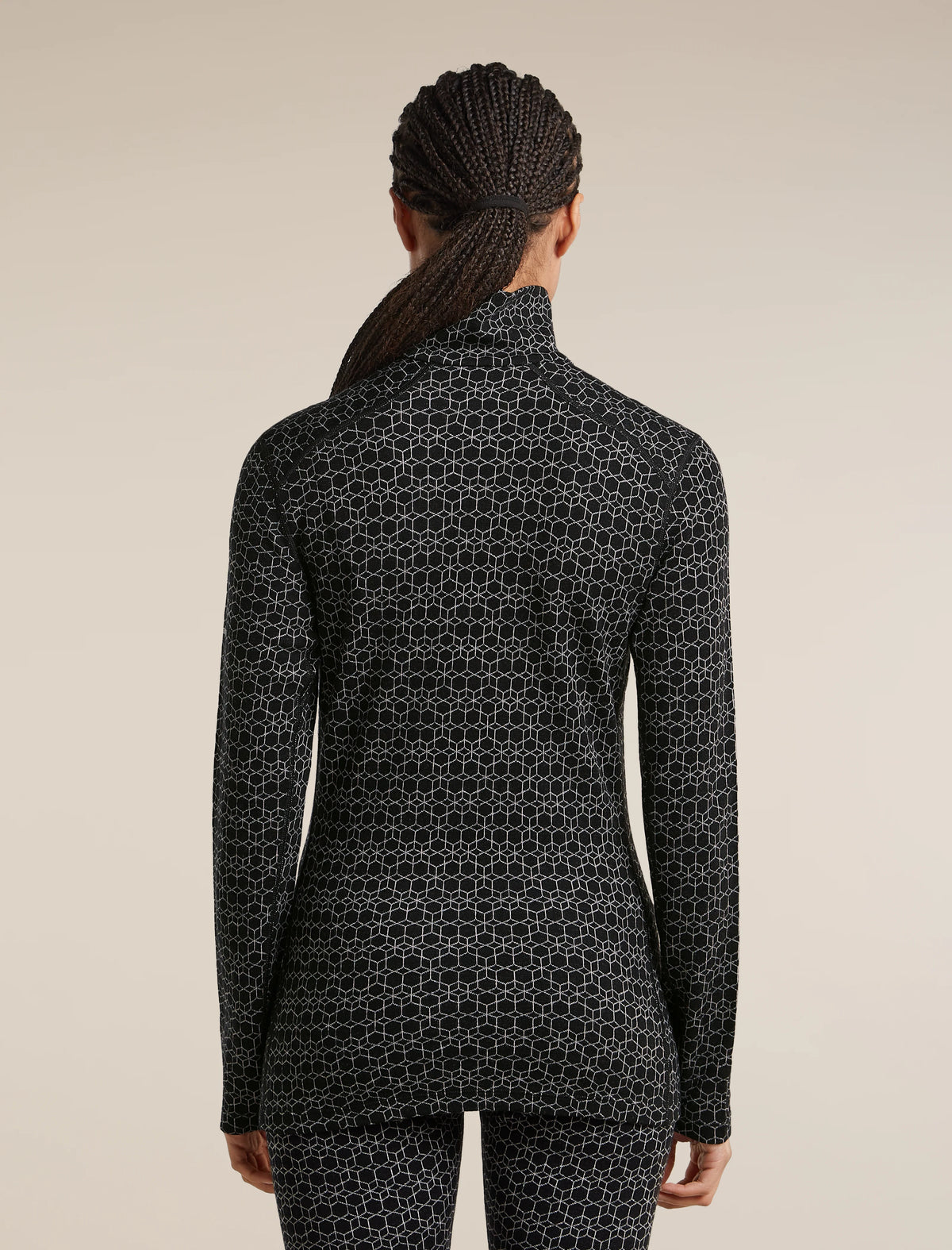Women's Merino 260 Oasis Vertex Long Sleeve Thermal Half Zip Alpine Geo