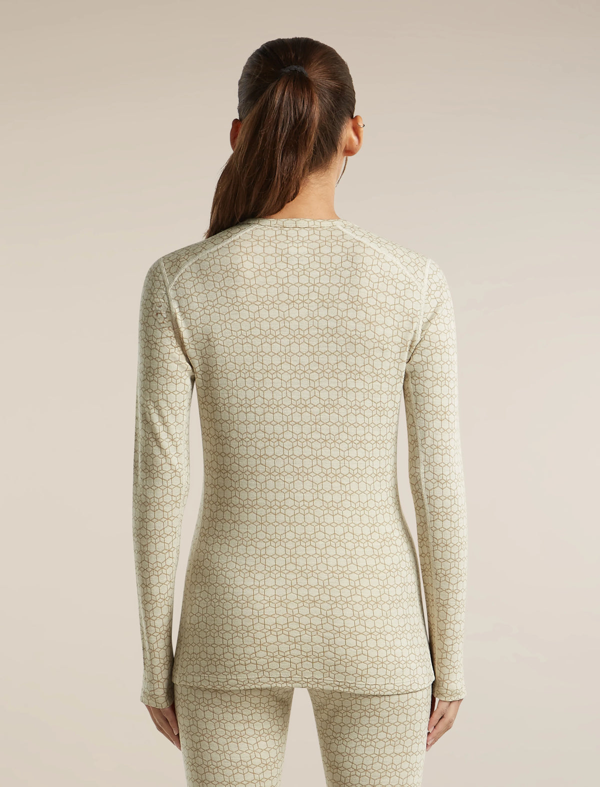 Women's Merino 260 Oasis Vertex Long Sleeve Thermal Crewe Alpine Geo