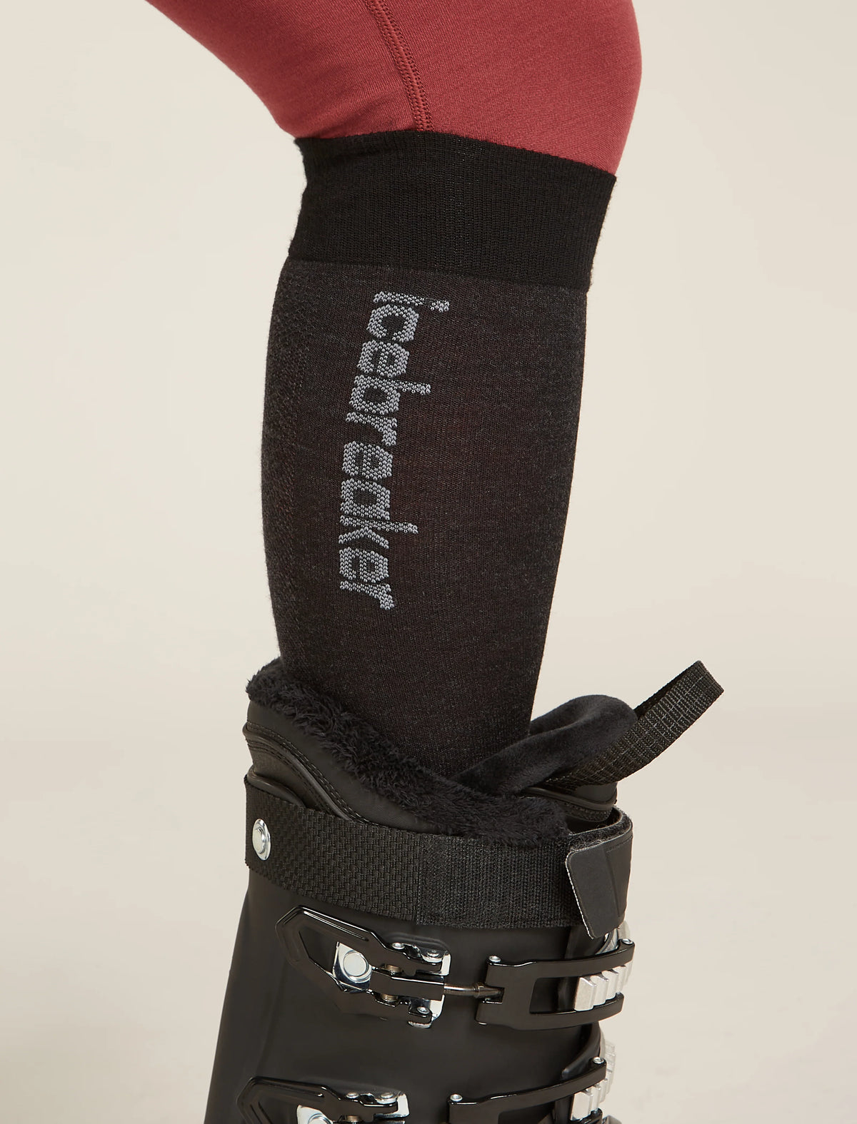 Women's Merino Snow Liner Over The Calf Socks