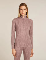 Women's Merino 260 Tech Vertex Long Sleeve Half Zip Thermal Top Delta Lines